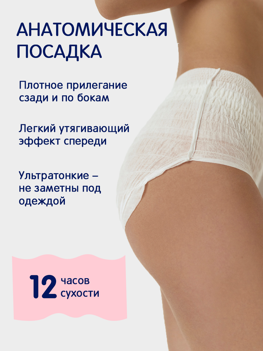 Послеродовые, гигиенические, туристические женские одноразовые трусики M/L